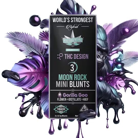 Presidential Gorilla Goo .7g Moon Rock Mini Blunt 3pk 30%
