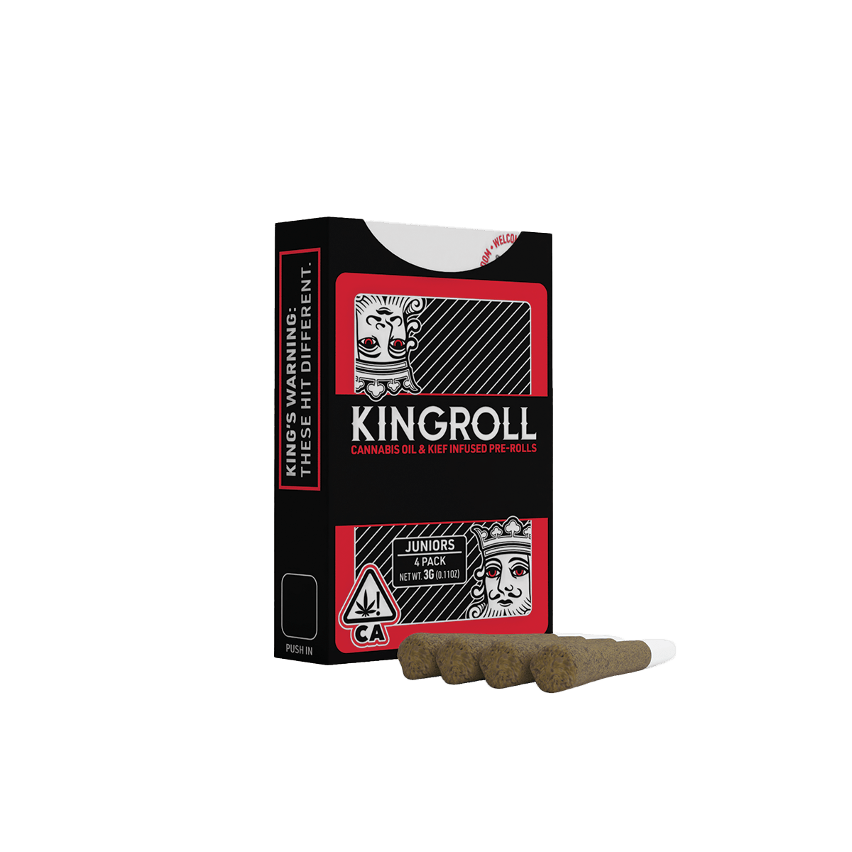 Kingroll Juniors Master Kush x Sky OG 0.75g 4pk Infused Prerolls 41%