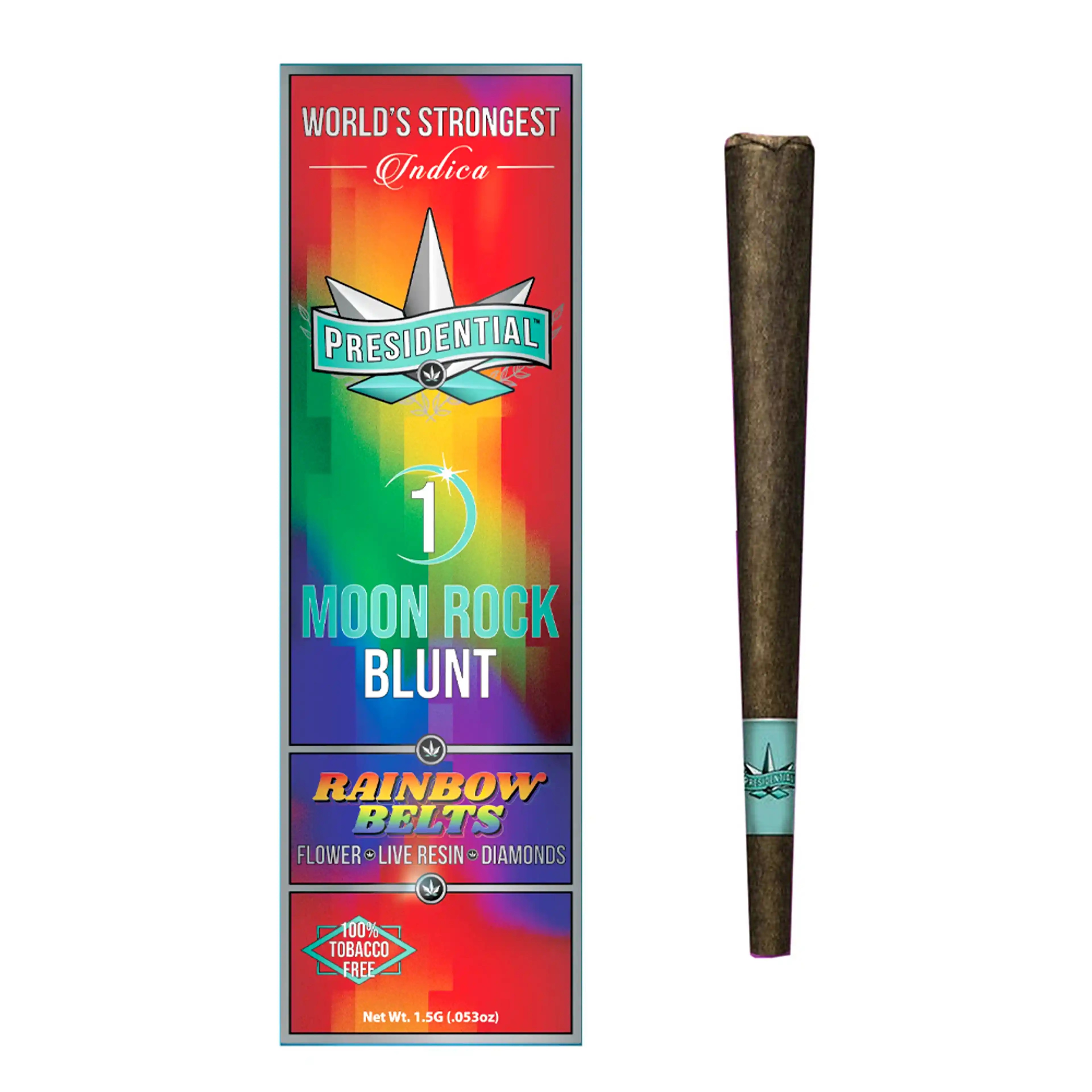 Presidential Rainbow Belts 1.5g Moon Rock Blunt 31%